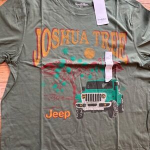 Goodfellow & Co Mens Jeep Joshua Tree Graphic T-Shirt Green Large NWT